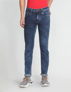 Flying Machine Mid Rise Michael Slim Tapered Jeans