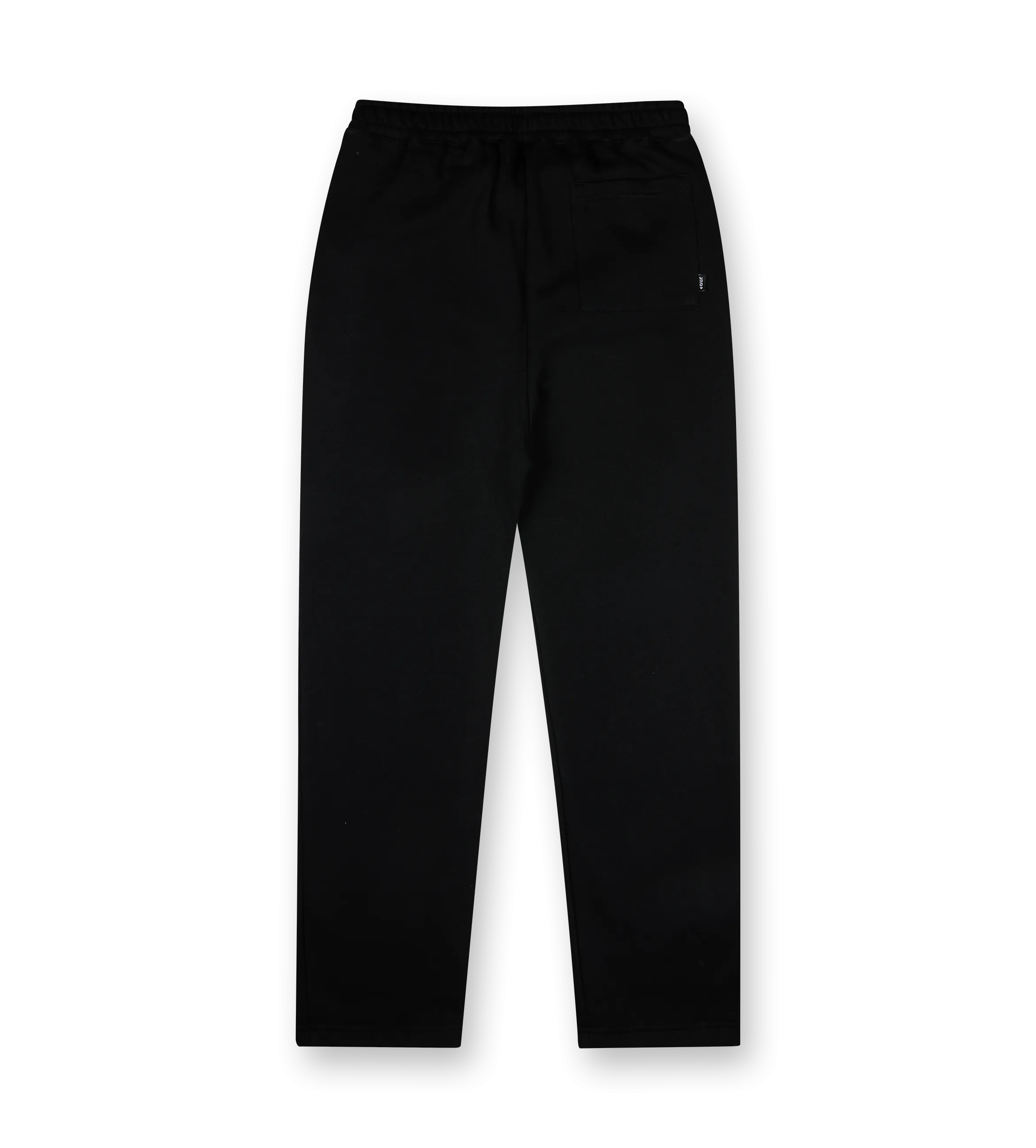FOUR    Outline Logo Straight Leg Pants Black