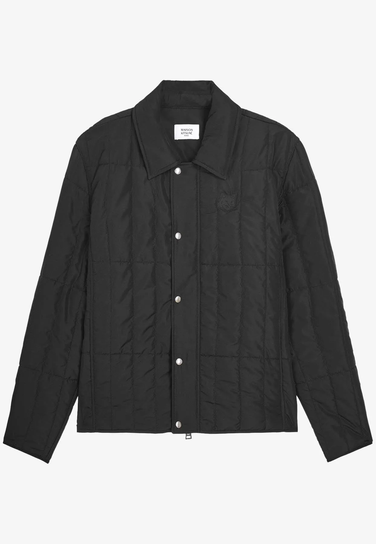 Fox Head Patch Quilted Nylon Jacket