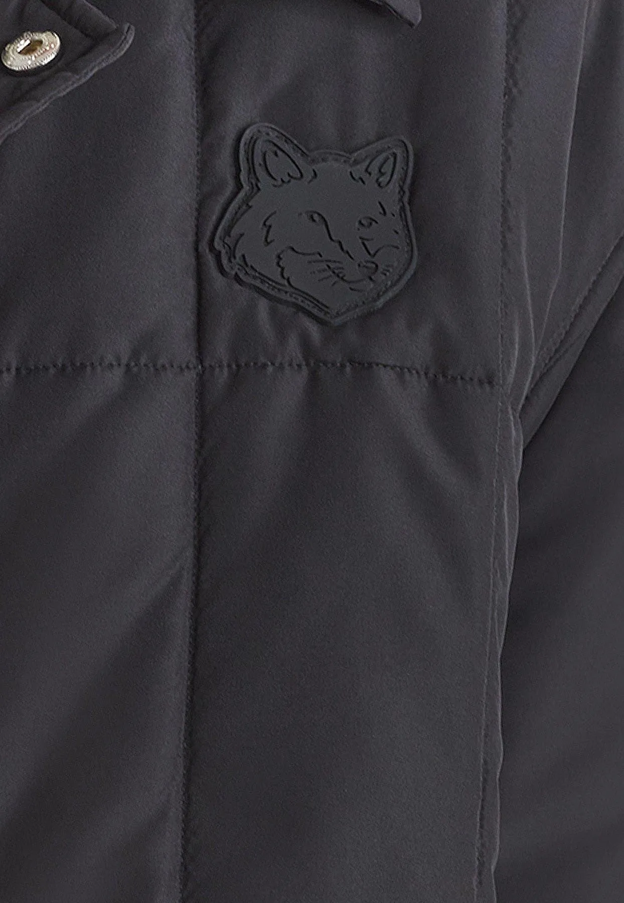 Fox Head Patch Quilted Nylon Jacket