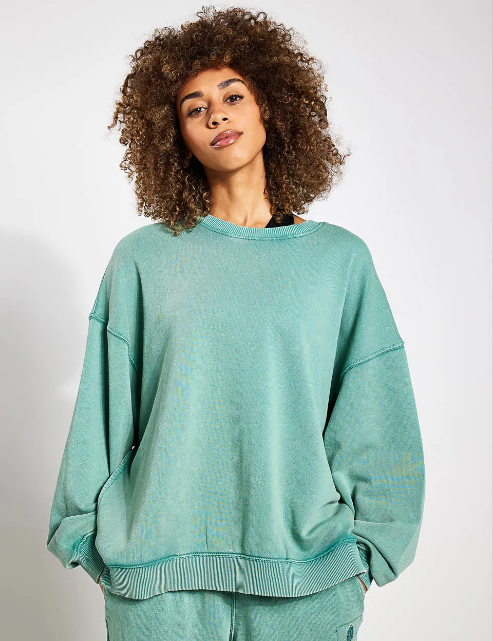 FP Movement All Star Solid Pullover - Emerald Aura