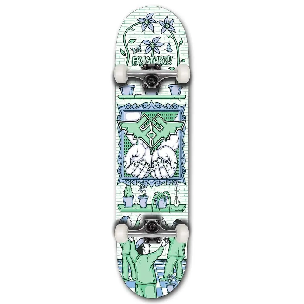 Fracture x Adswarm Factory Complete Skateboard Green 8.0