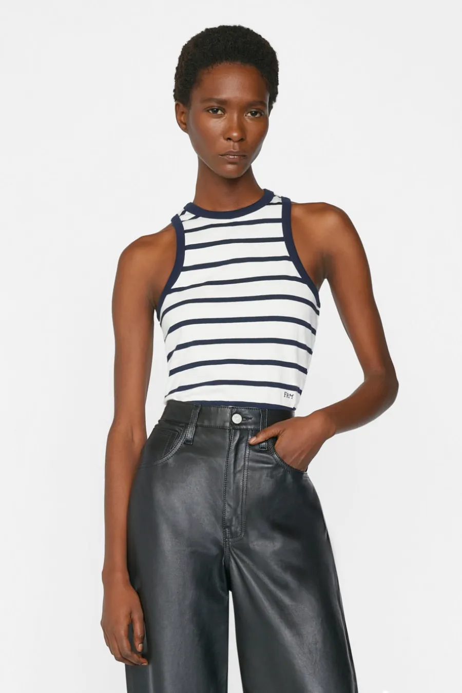 Frame Racer Tank Navy Multi