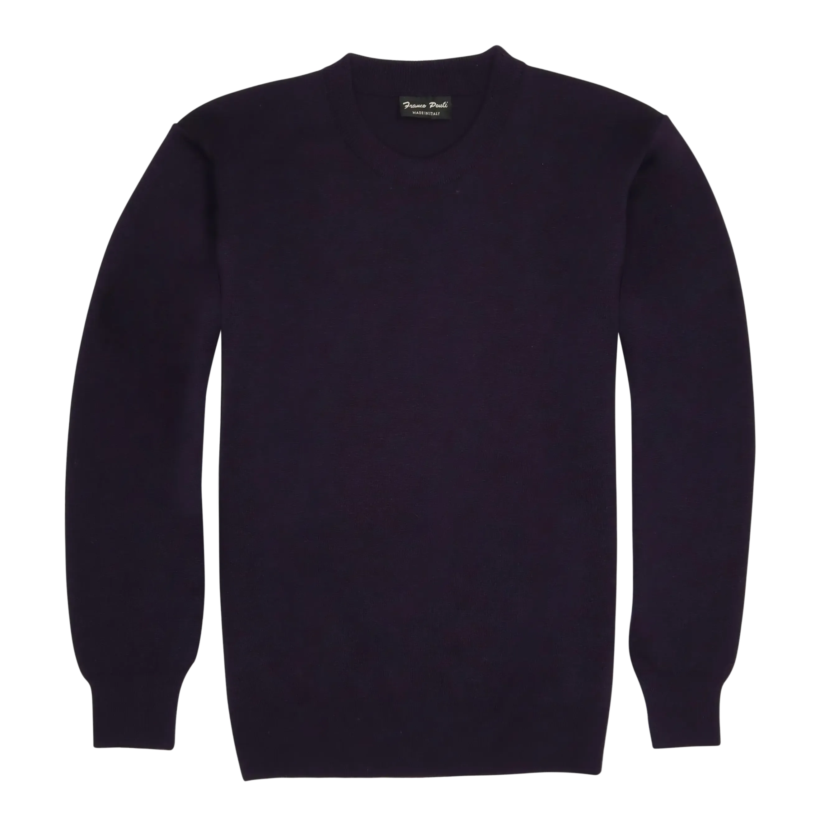 Franco Ponti Crew Neck Pullover in Purple