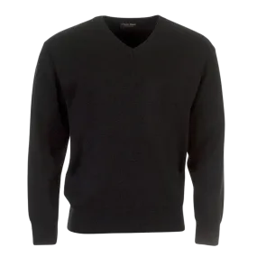Franco Ponti V Neck Pullover in Black 2XL-6XL Extra Long