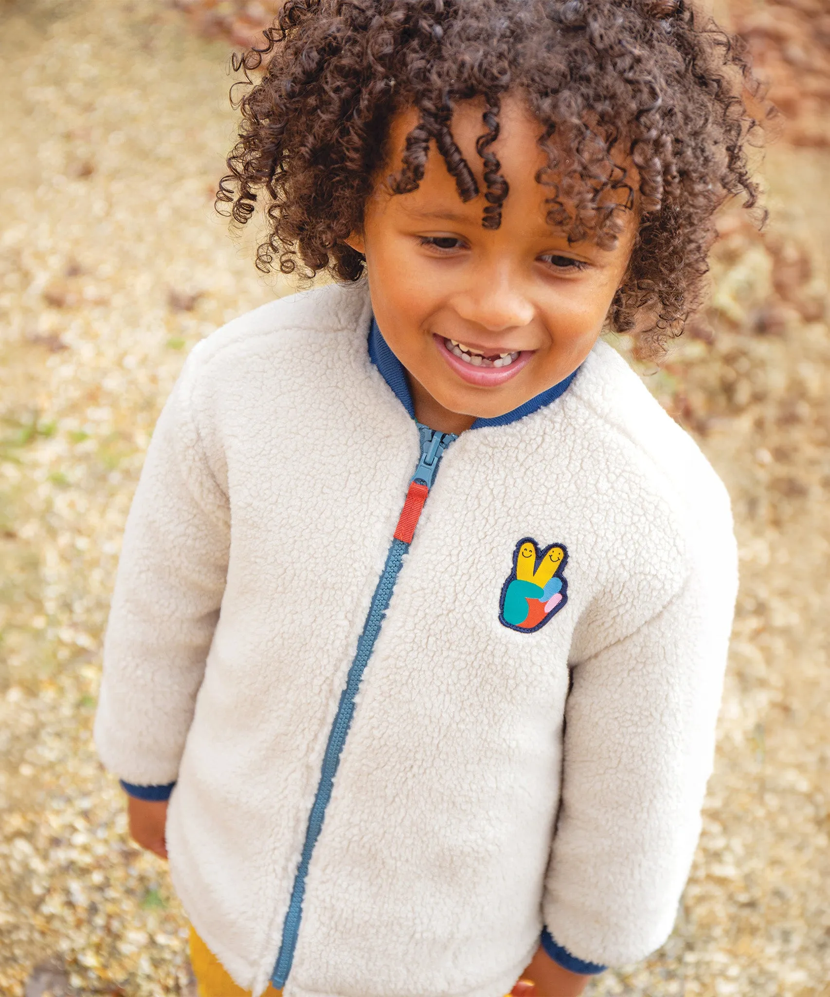 Frugi Robin Reversible Quilted Jacket - Teal/Moon