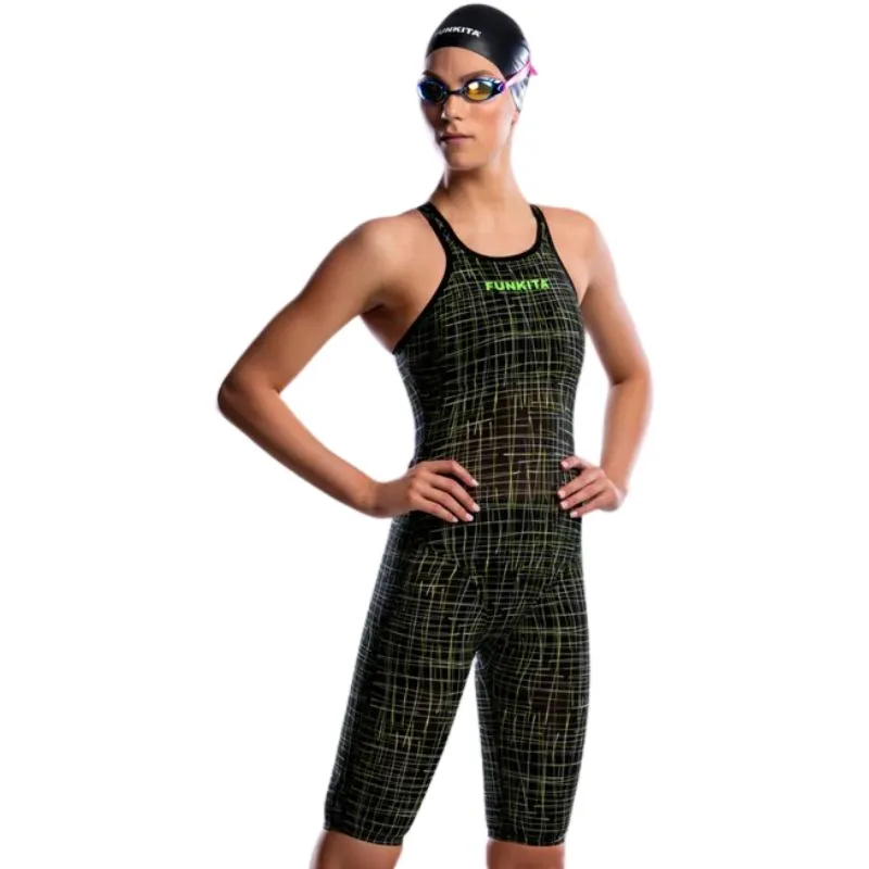 Funkita - Slasher Green - Apex Stealth Free Back Kneeskin Performance Suit