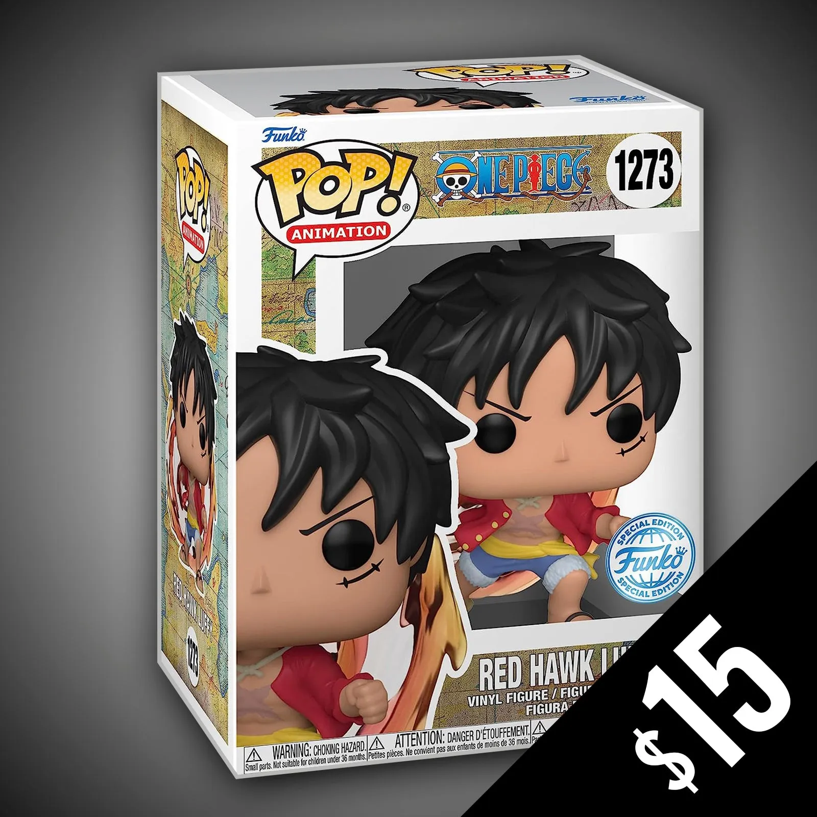 Funko Pop! One Piece: Red Hawk Luffy #1273 (non-chase) (SE22)