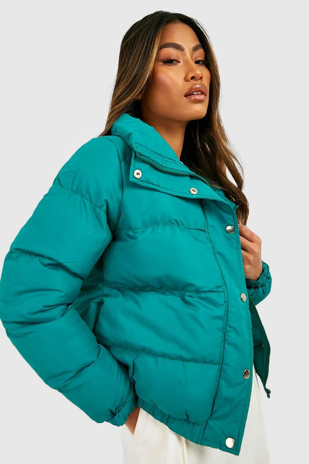 Funnel Neck Puffer Jacket