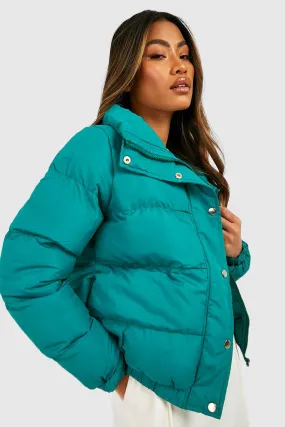 Funnel Neck Puffer Jacket