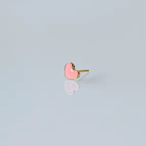 FUSE by Roset - 10K Gold Pink Hearts Studs XO, ROSET