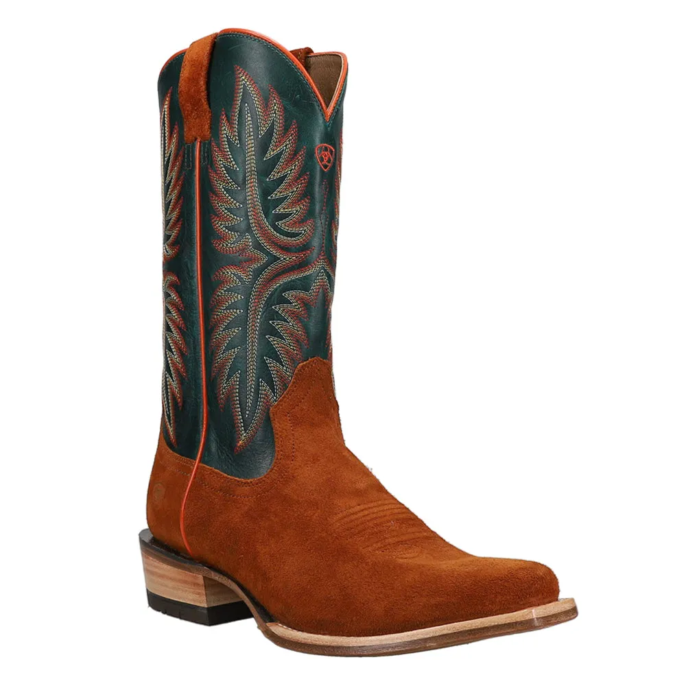 Futurity Rider Embroidered Square Toe Cowboy Boots