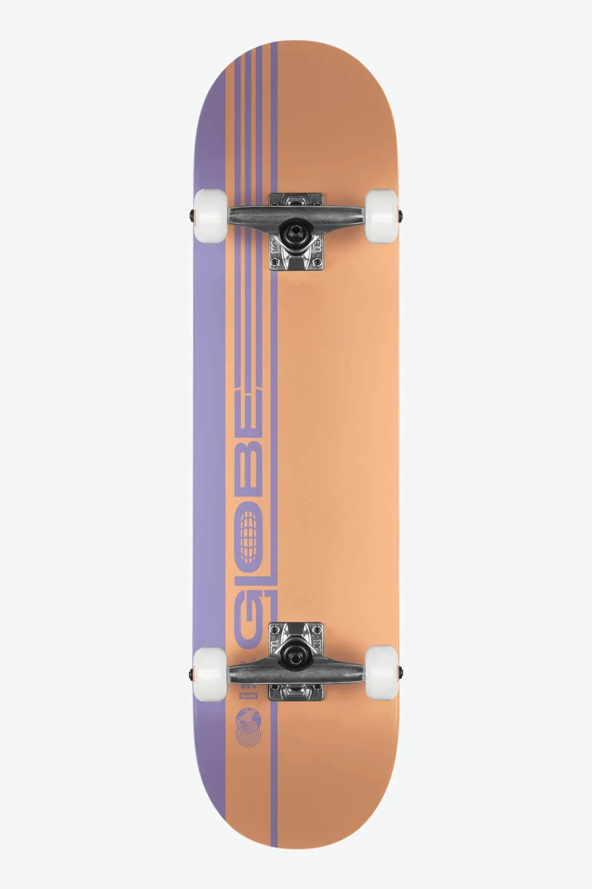 G0 Strype Hard - Dusty Orange/Lavender - 7.75 Complete Skateboard