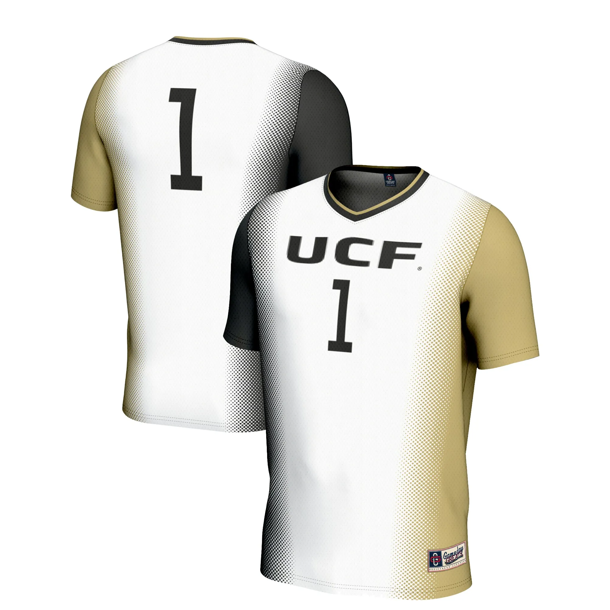 GameDay Greats #1 UCF Knights Unisex White  Lightweight Women's Soccer Jersey
