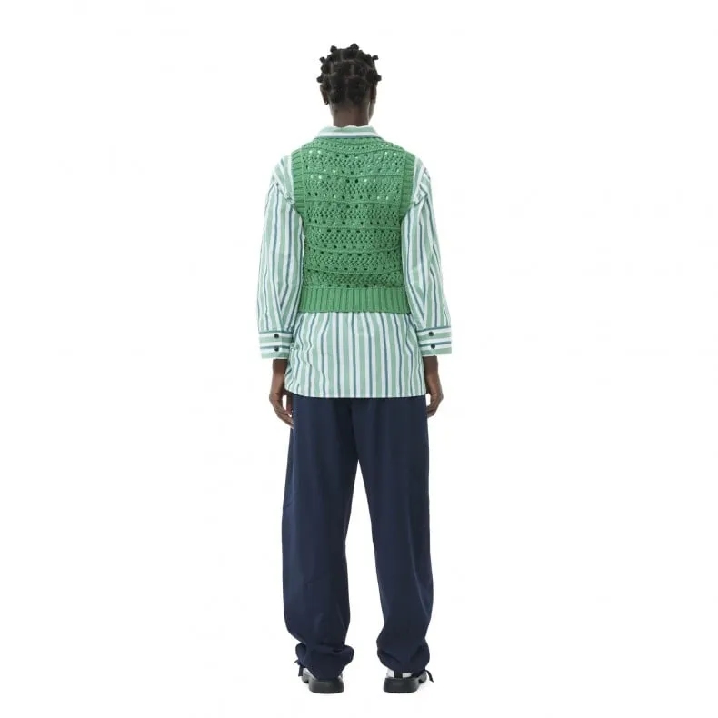 GANNI Cotton Rope Short Vest (Juniper)