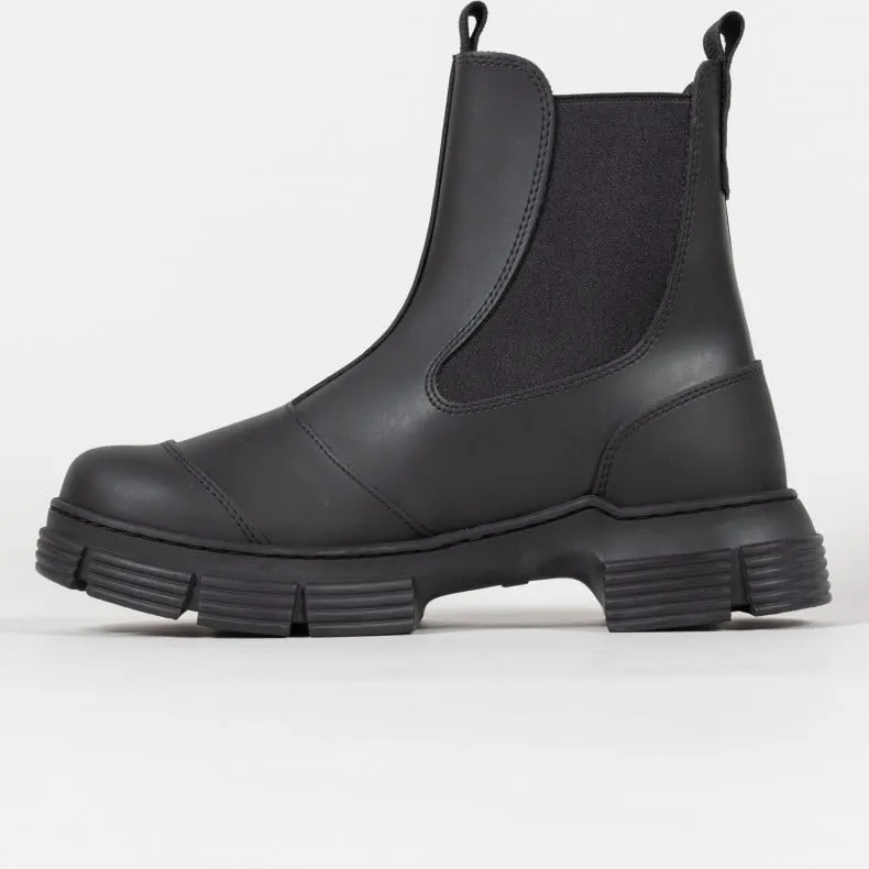 GANNI Recycled Rubber City Boot (Black)
