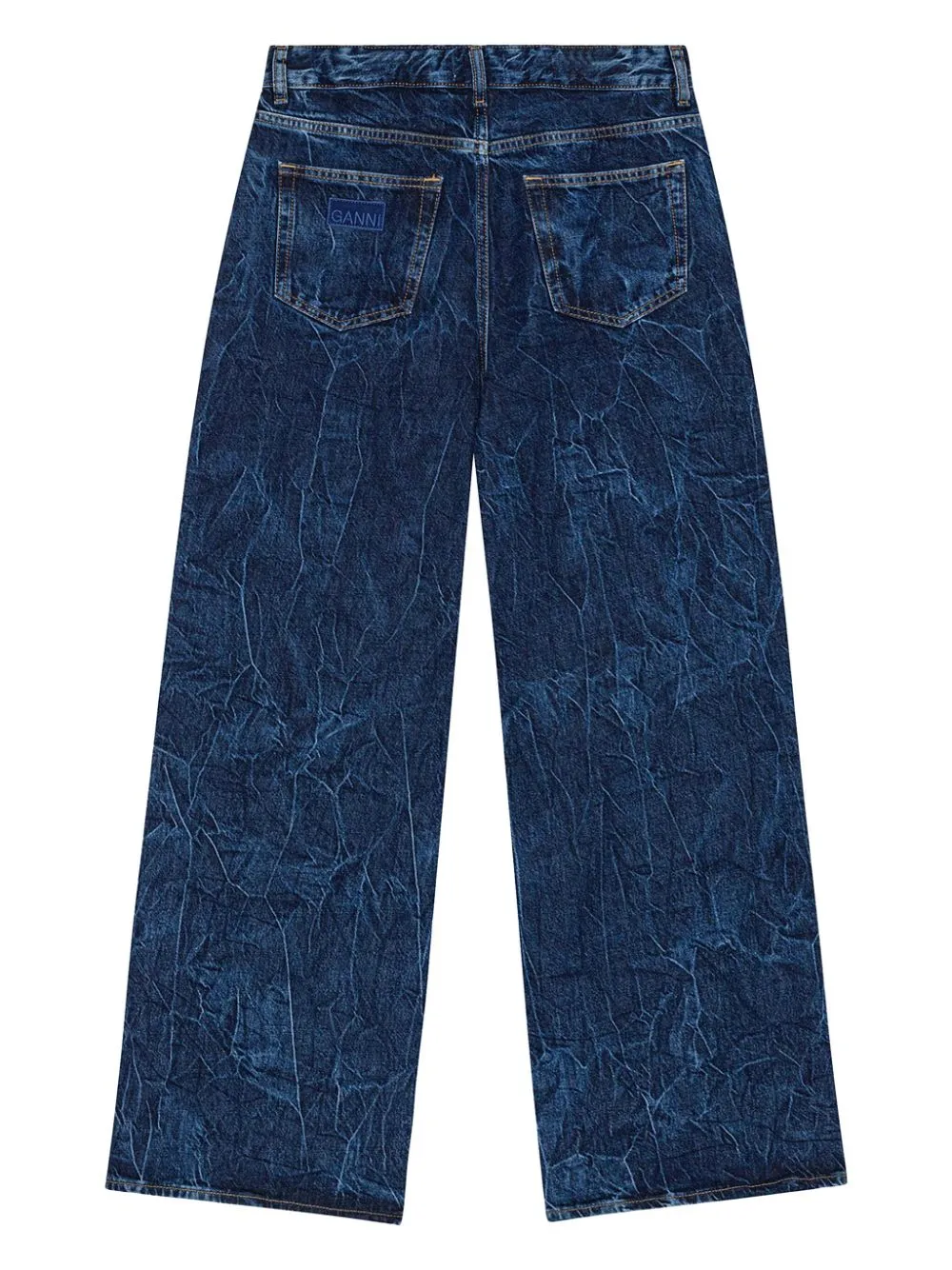 Ganni Wide Leg Denim Jeans
