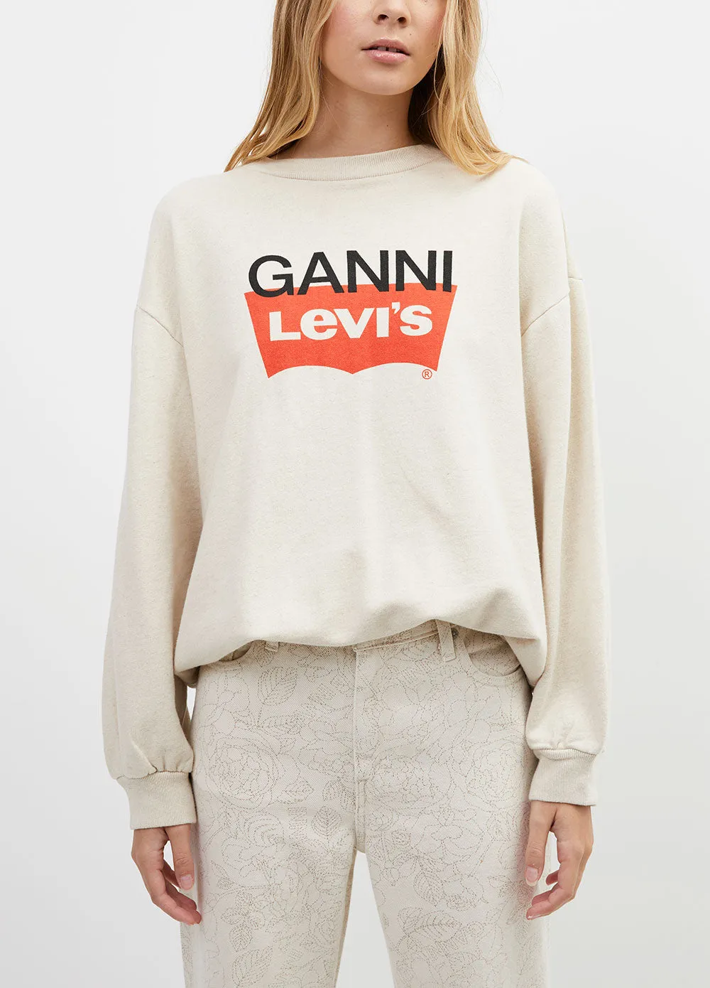 Ganni -  x Levis® Sweatshirt - Jumper