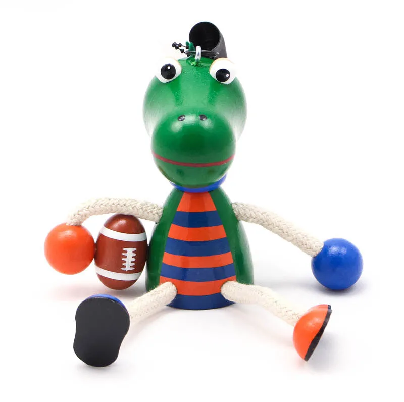 Gator Football Player Handcrafted Wooden Jumpie