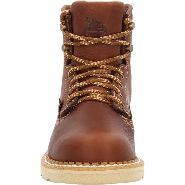 Georgia Boot Men's Brown Wedge Round Toe Work Boot GB00356