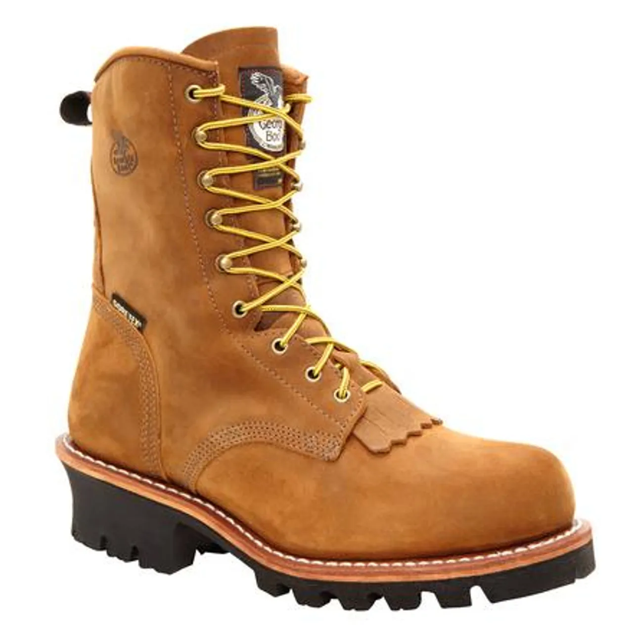 Georgia Boot Mens Steel Toe GORE-TEX® Waterproof 400G Insulated Logger Boot G9382 WORN SADDLE