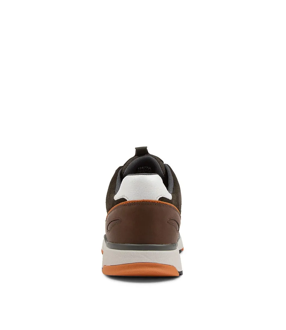 GEOX U Dolomia Mimetic Leather Sneakers