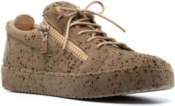 Giuseppe Zanotti Frankie logo-embossed sneakers Neutrals