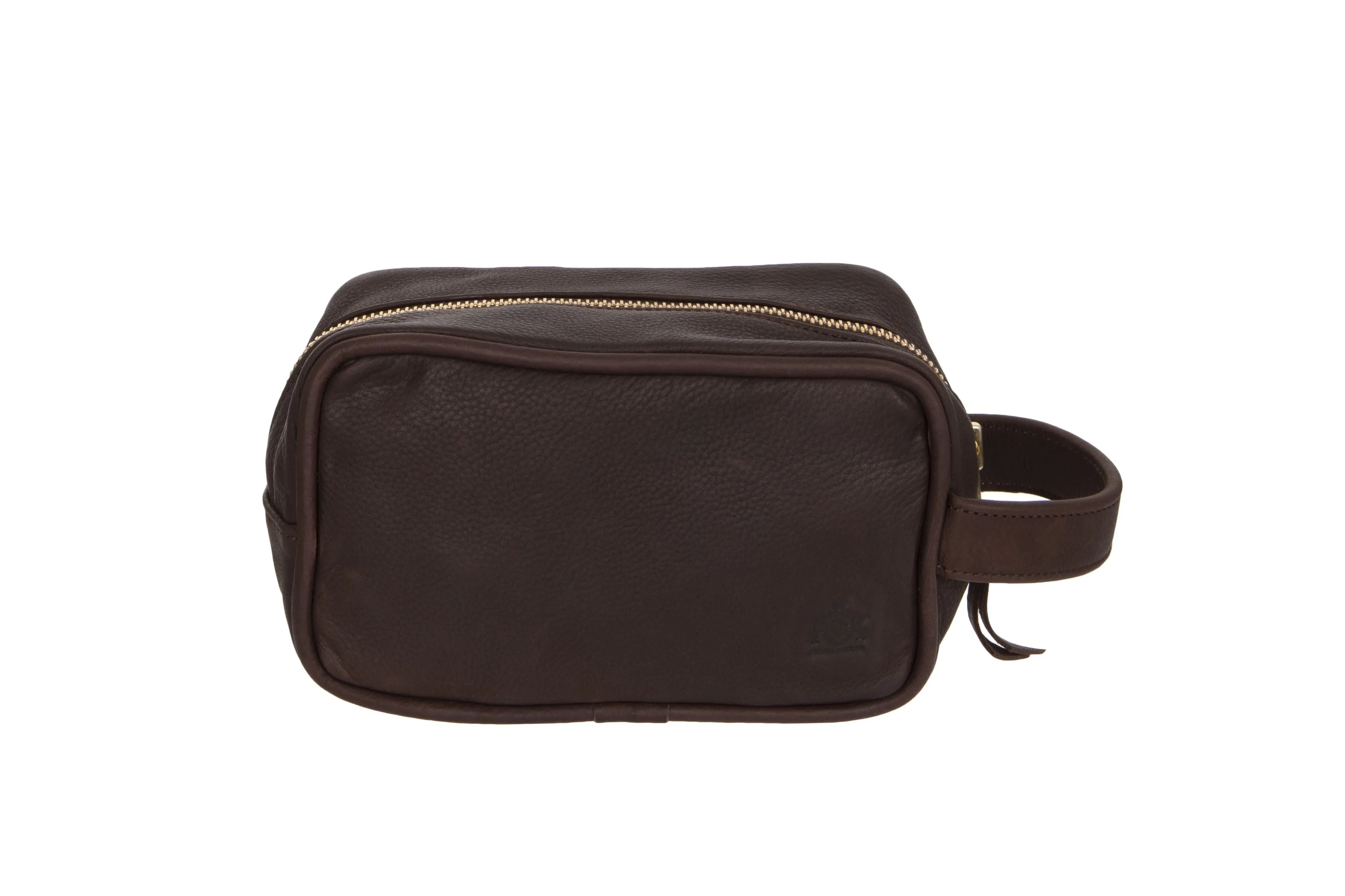 Glaze & Gordon Sullivan Leather Wash Bag - Handmade