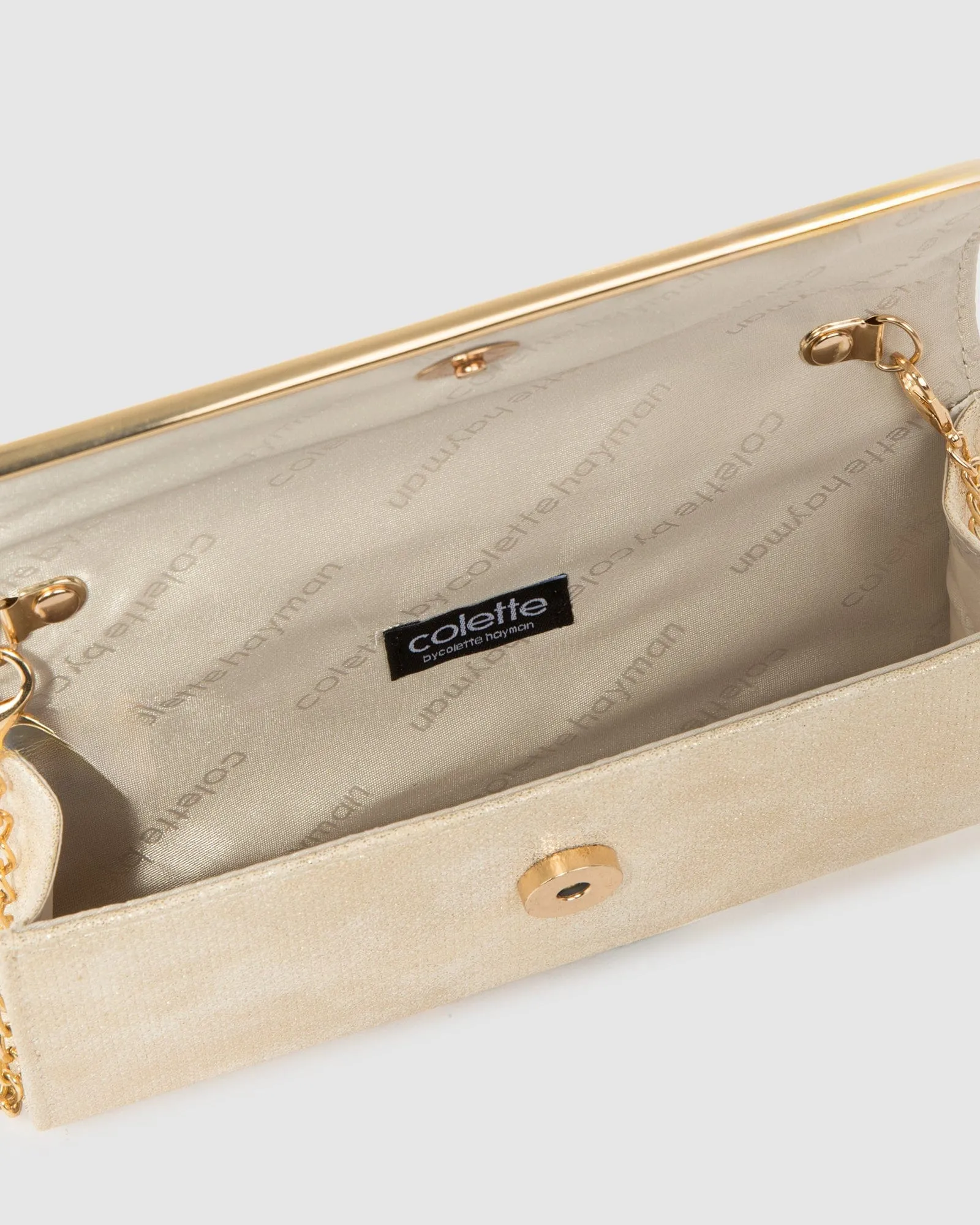 Gold Gigi Clutch Bag