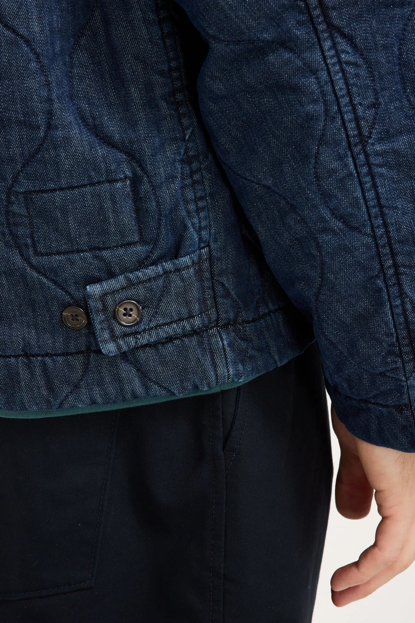 Gower Jacket Quilt Denim Indigo