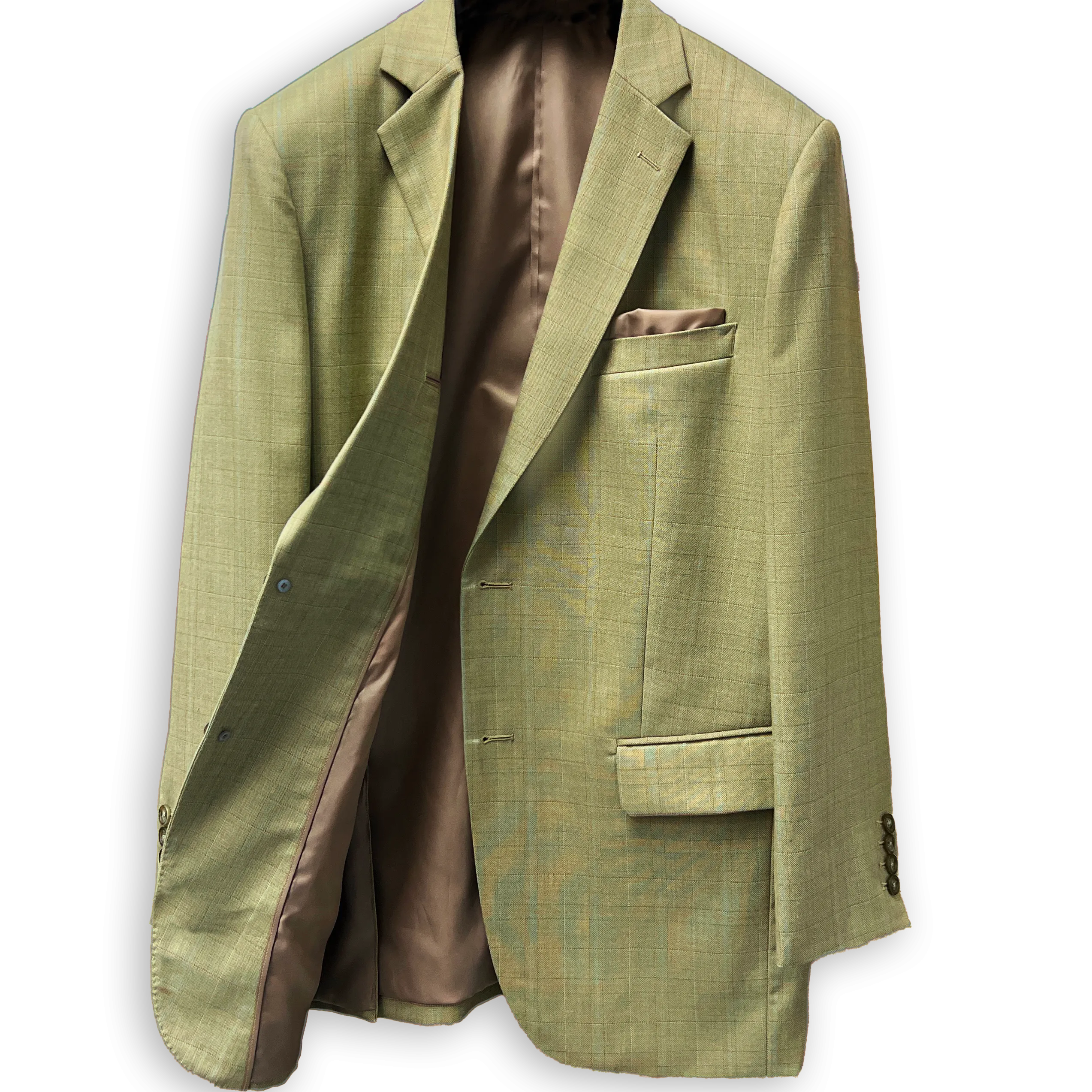Green Beige Plaid Design