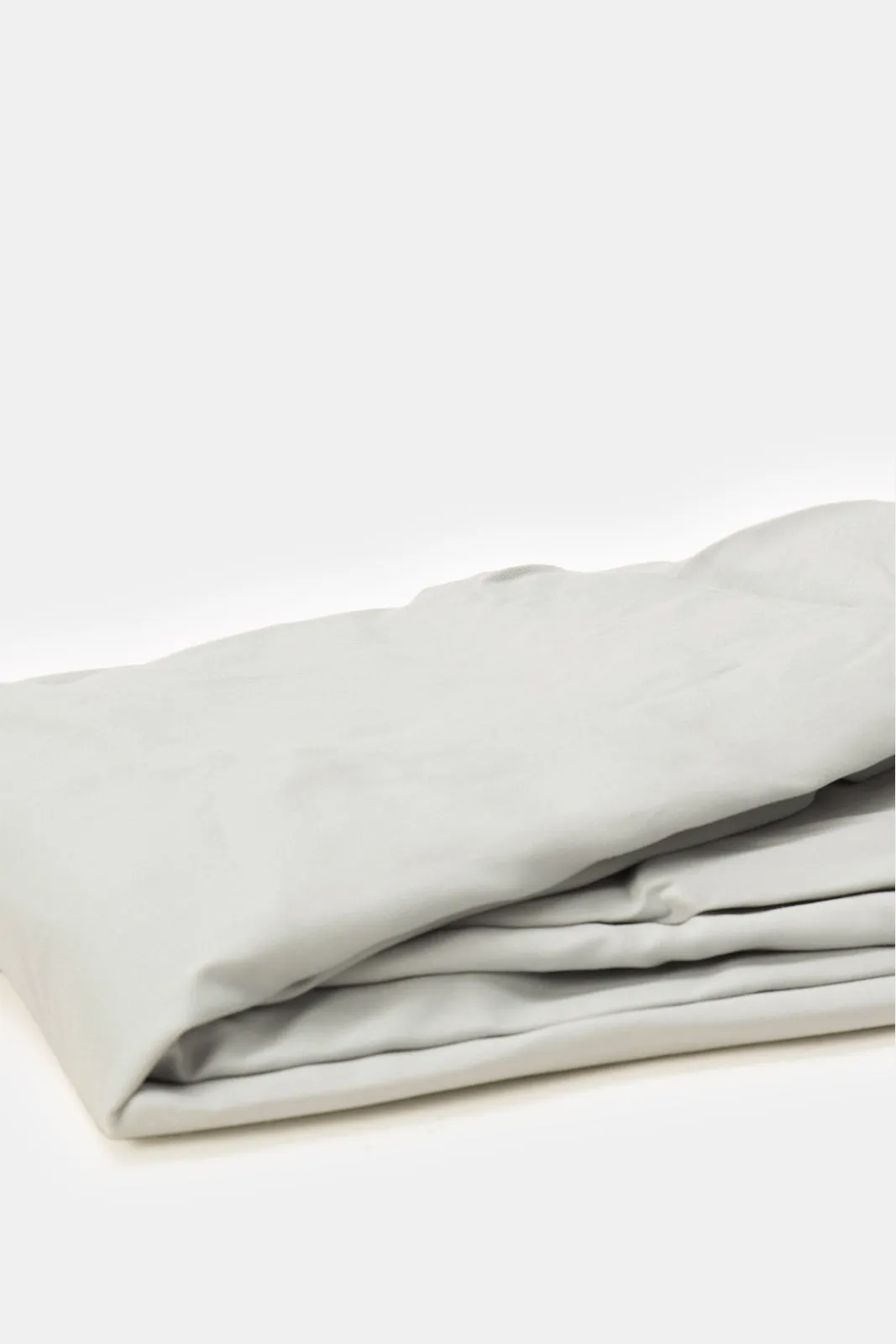 Grey Cotton Fitted Sheet (King Size)