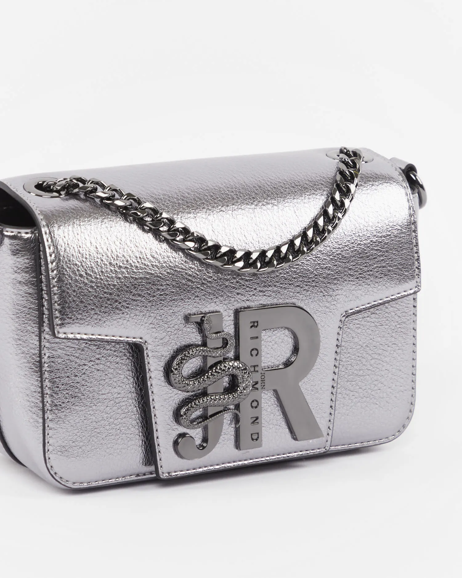 Hand bag with embossed logo