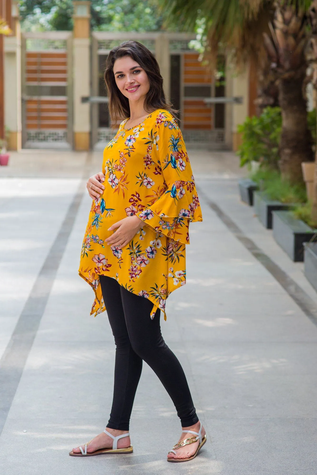 Happy Yellow Maternity & Nursing Top