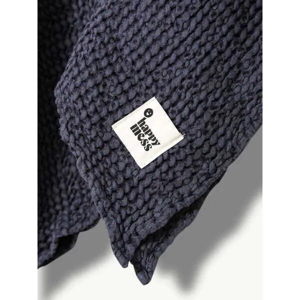 Happymess Baby's Waffle Blanket, Blueberry