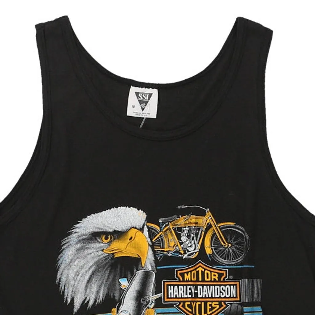 Harley Davidson Graphic Vest - Medium Black Cotton