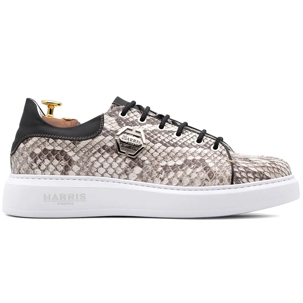 Harris Firenze 1913 Python Sneakers Grey
