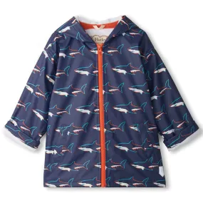 Hatley Toddler Boy's Sharks Zip-Up Rain Jacket