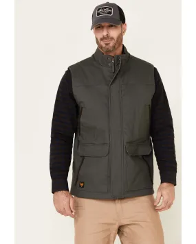 Hawx Men's Dark Gray Tejon Insulated Stretch Zip-Front Work Vest