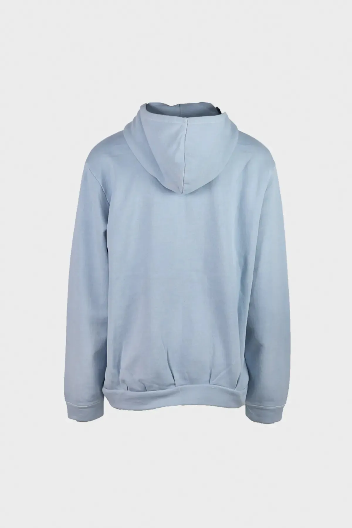 Heavy Sweat Jersey Zip Hoodie - Light Blue