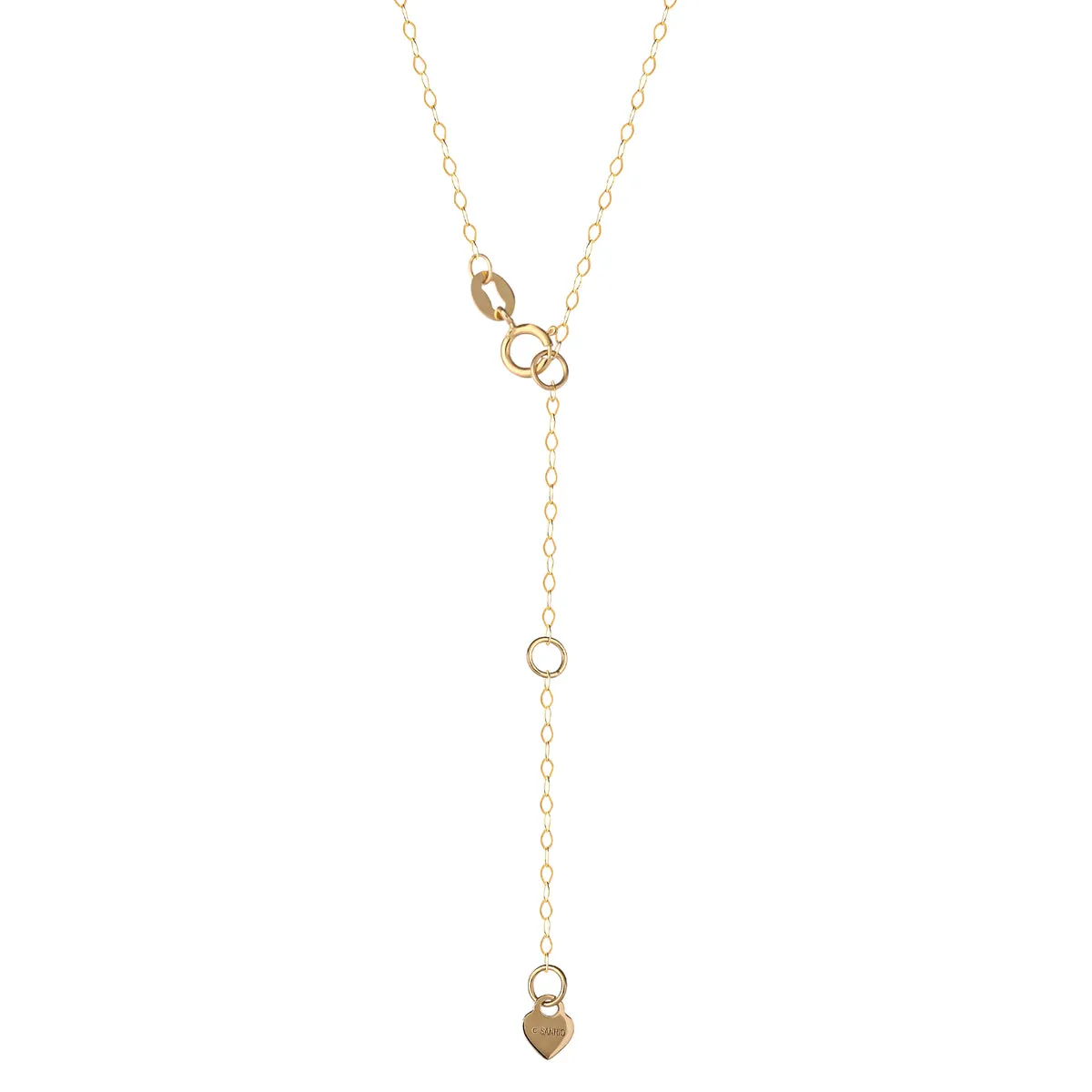 Hello Kitty 14K Yellow Gold Pavé Diamond Necklace