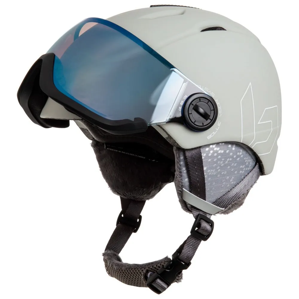 Helmet w/ visor Bollé ---Mercuro Visor Light Grey Matte Blue Mirror