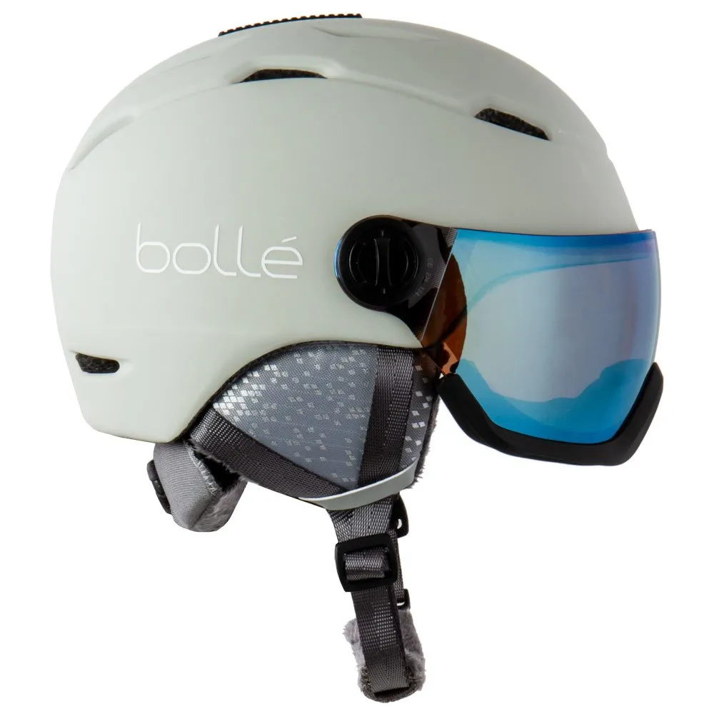 Helmet w/ visor Bollé ---Mercuro Visor Light Grey Matte Blue Mirror