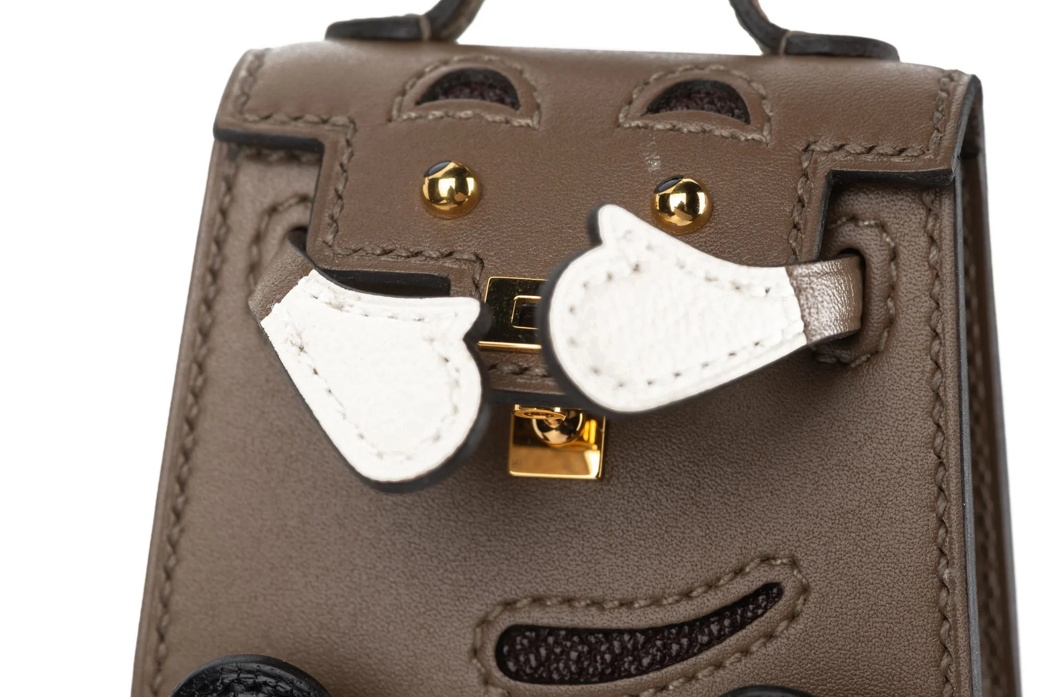 Hermès Etoupe Kelly Idole Bag Charm