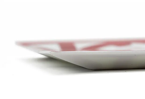 Hermès Red & White Square Plate