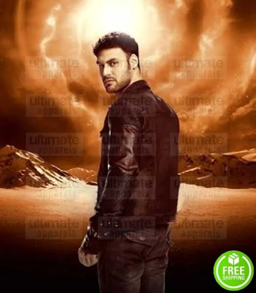 HEROES REBORN RYAN GUZMAN (CARLOS GUTIERREZ) BLACK LEATHER JACKET