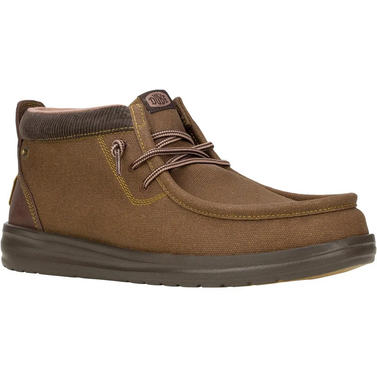 HEYDUDE Wally Mid GripR Boots Dark Brown