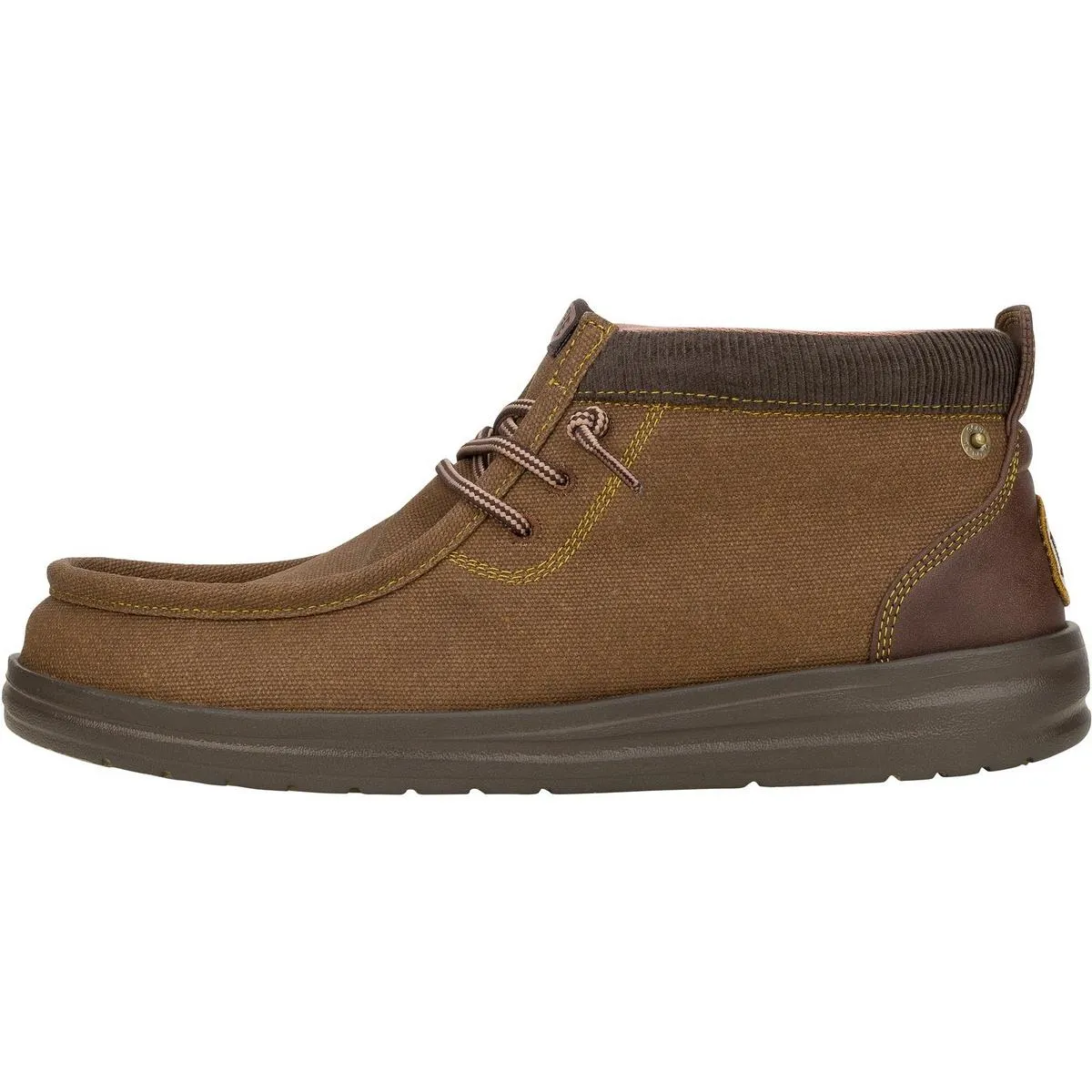 HEYDUDE Wally Mid GripR Boots Dark Brown