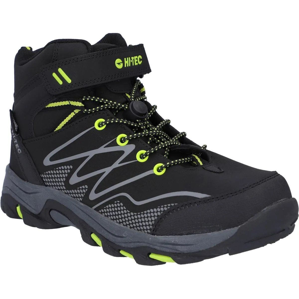 Hi-Tec Blackout Mid Boots Black/Lime