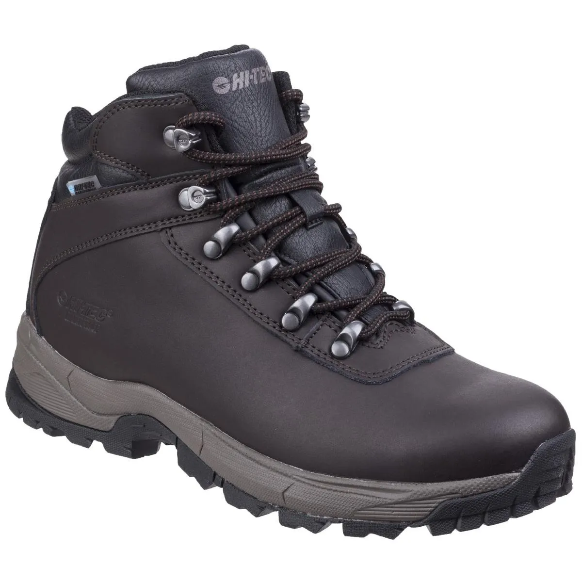 Hi-Tec Eurotrek Lite Waterproof Walking Boots Dark Chocolate